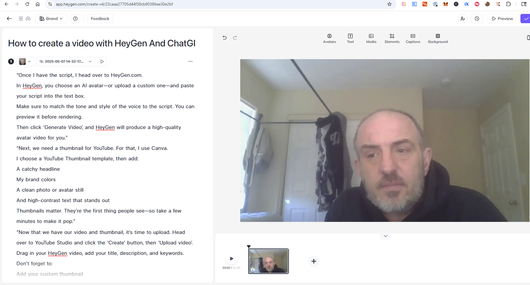 Screenshot of HeyGen App